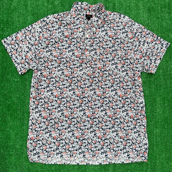 J. Crew Other - J.CREW Floral Navy Blue/Orange (L)